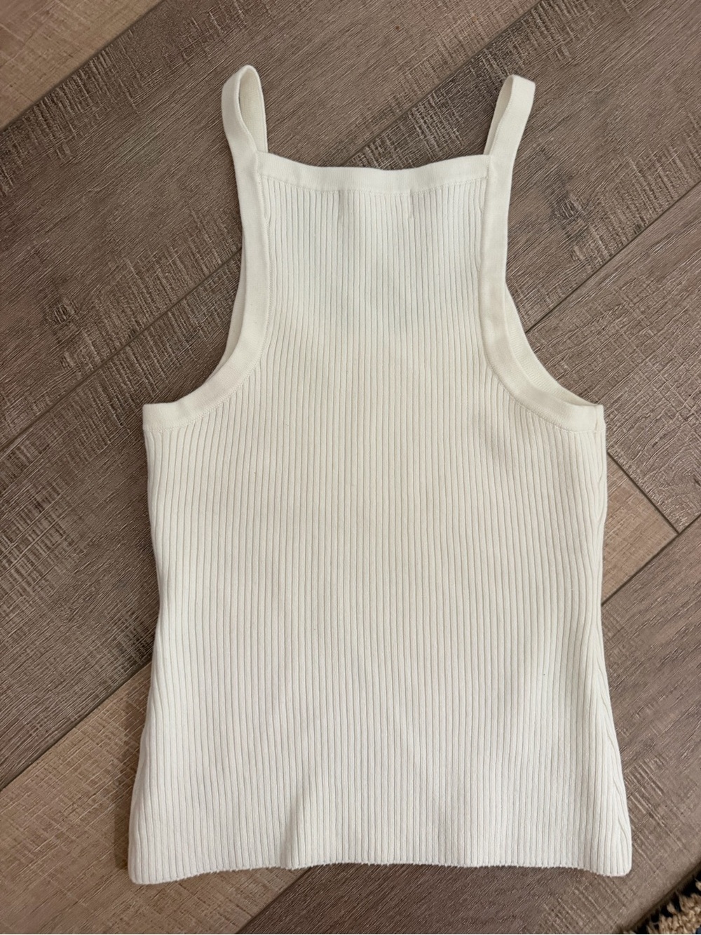 Charlie Holiday Cream Ribbed Tank Top - Picture 2 of 6